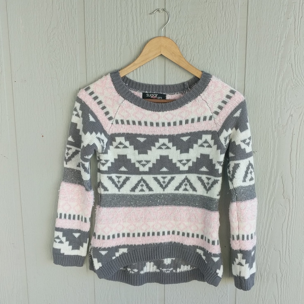 Sequined Girls Sweater
